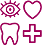 Medical insurance options icon