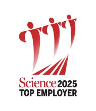 Science magazine 2025 Top Employer logo